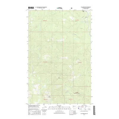 2017 Map of Ellis Mountain, 2017 Print