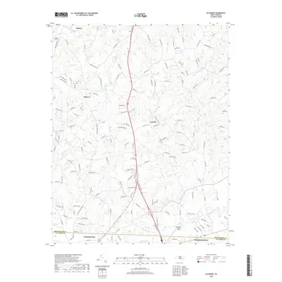 2019 Map of Ellisboro, 2019 Print