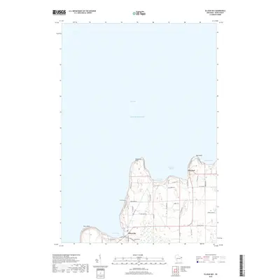2018 Map of Ellison Bay, 2018 Print