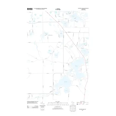 2013 Map of Ellison Lake, 2013 Print