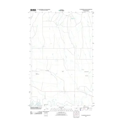 2011 Map of Ellsworth Coulee, 2011 Print