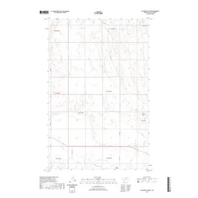 2020 Map of Ellsworth Coulee, 2020 Print