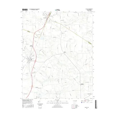 2016 Map of Elm City, 2016 Print