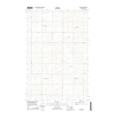 2014 Map of Elm Coulee, 2014 Print