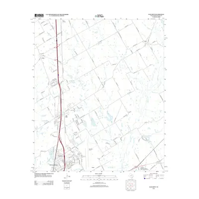 2013 Map of Elm Mott, 2013 Print
