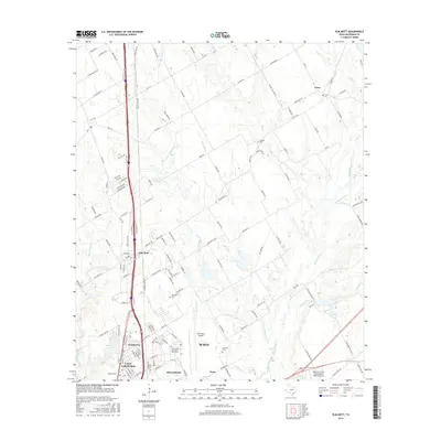2016 Map of Elm Mott, 2016 Print