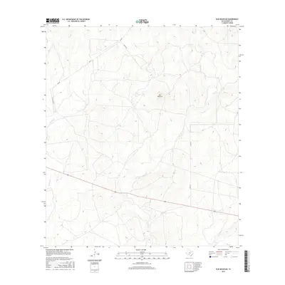 2016 Map of Elm Mountain, 2016 Print