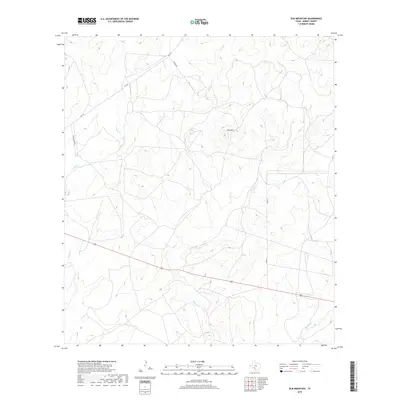 2019 Map of Elm Mountain, 2019 Print
