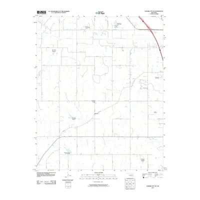 2010 Map of Elmore City NE, 2010 Print