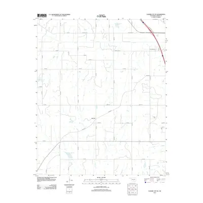 2012 Map of Elmore City NE, 2012 Print