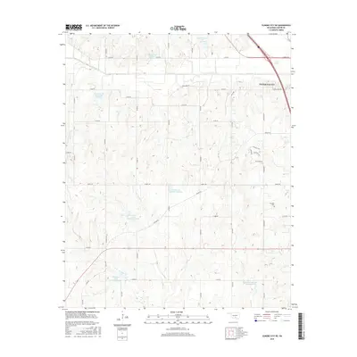 2016 Map of Elmore City NE, 2016 Print