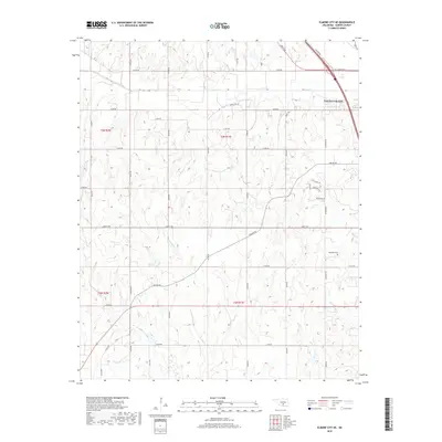 2018 Map of Elmore City NE, 2018 Print