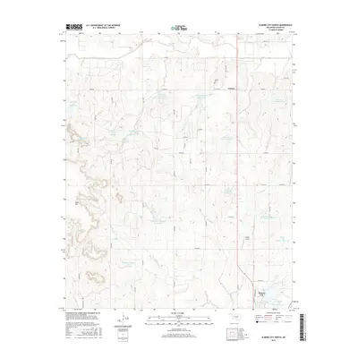 2016 Map of Elmore City North, 2016 Print