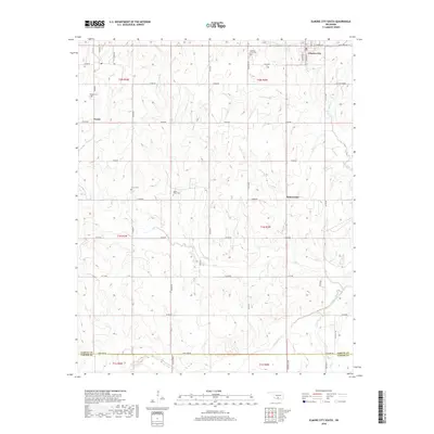 2018 Map of Elmore City South, 2018 Print