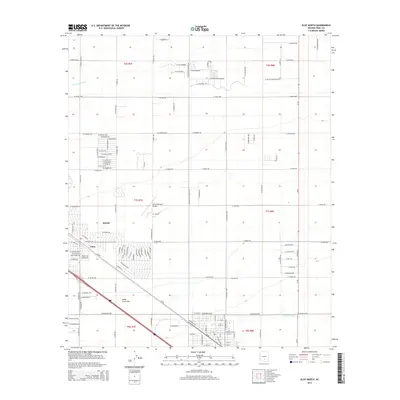 2014 Map of Eloy North, 2014 Print