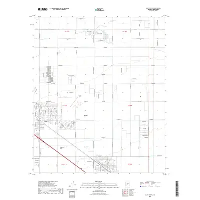 2018 Map of Eloy North, 2018 Print