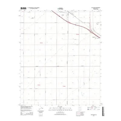 2014 Map of Eloy South, 2014 Print