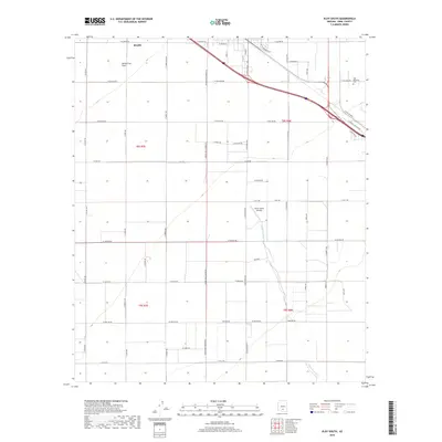 2018 Map of Eloy South, 2018 Print