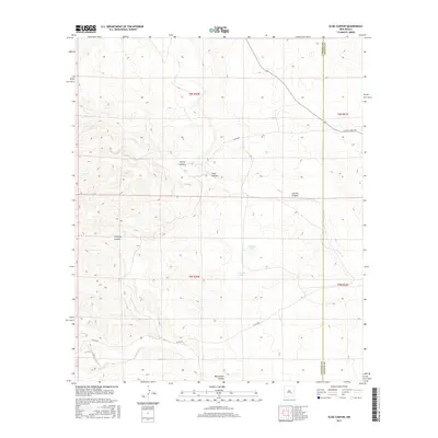 2017 Map of Elsie Canyon, 2017 Print