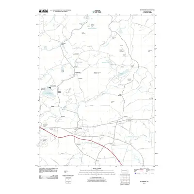 2010 Map of Elverson, 2010 Print