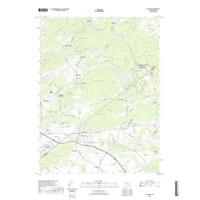 2019 Map of Elverson, 2019 Print