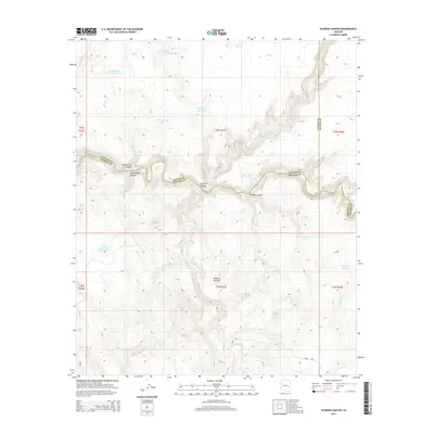 2014 Map of Elwood Canyon, 2014 Print