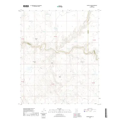 2018 Map of Elwood Canyon, 2018 Print