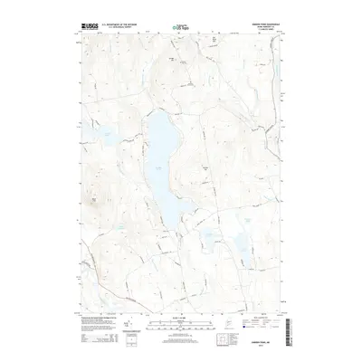 2014 Map of Embden Pond, 2014 Print