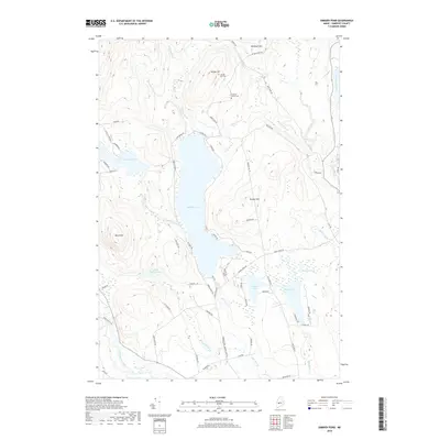 2018 Map of Embden Pond, 2018 Print