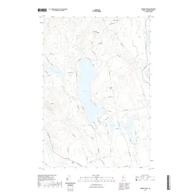 2021 Map of Embden Pond, 2021 Print