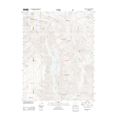 2013 Map of Emerald Lake, 2013 Print