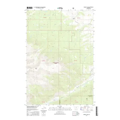 2017 Map of Emerald Lake, 2017 Print