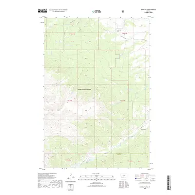 2020 Map of Emerald Lake, 2020 Print