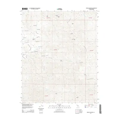 2015 Map of Emerald Mountain, 2015 Print