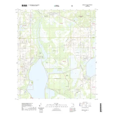 2021 Map of Emeralda Island, 2021 Print