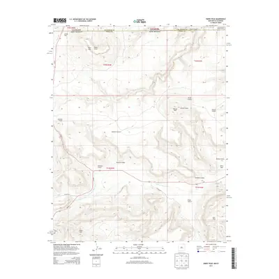 2013 Map of Emery Peak, 2013 Print