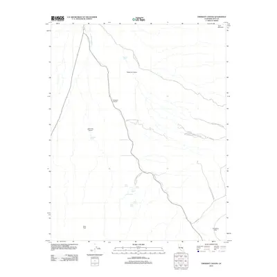 2012 Map of Emigrant Canyon, 2012 Print