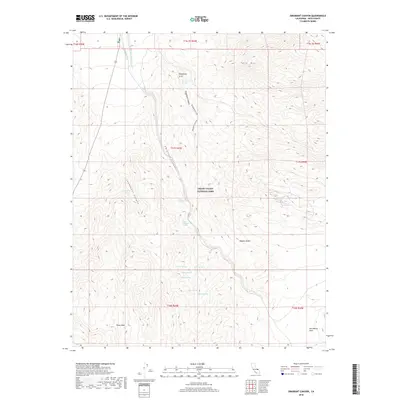 2018 Map of Emigrant Canyon, 2018 Print