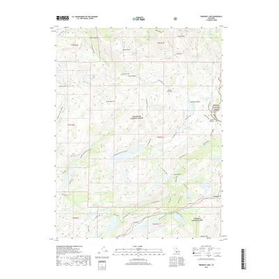 2018 Map of Emigrant Lake, 2018 Print