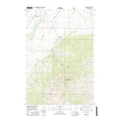 2017 Map of Emigrant, 2017 Print