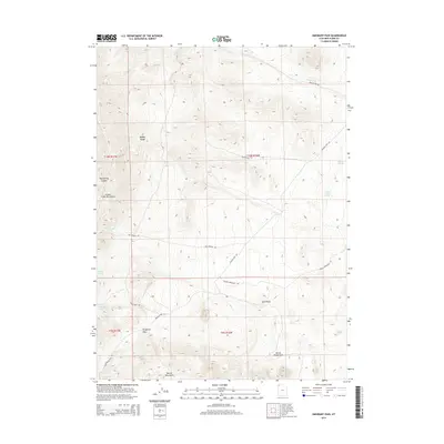 2014 Map of Emigrant Pass, 2014 Print