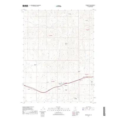 2018 Map of Emigrant Pass, 2018 Print