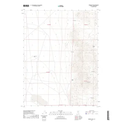 2018 Map of Emigrant Peak, 2018 Print
