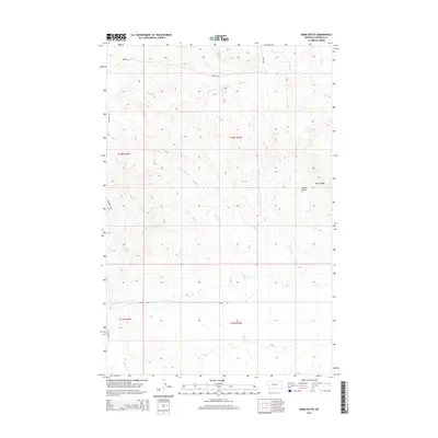2014 Map of Emma Butte, 2014 Print