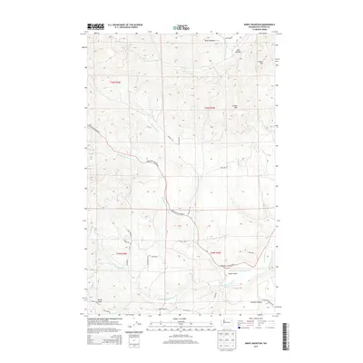 2014 Map of Empey Mountain, 2014 Print