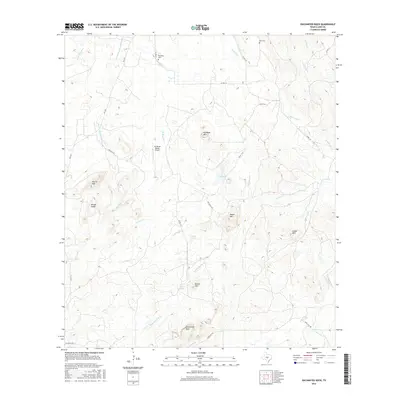 2016 Map of Enchanted Rock, 2016 Print