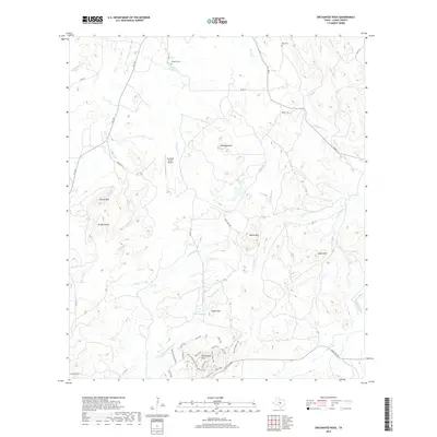 2019 Map of Enchanted Rock, 2019 Print