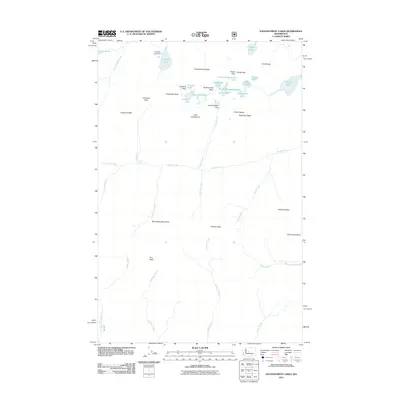 2011 Map of Enchantment Lakes, 2011 Print