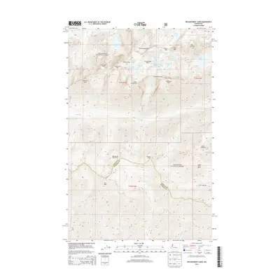 2014 Map of Enchantment Lakes, 2014 Print