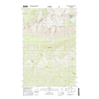 2017 Map of Enchantment Lakes, 2017 Print